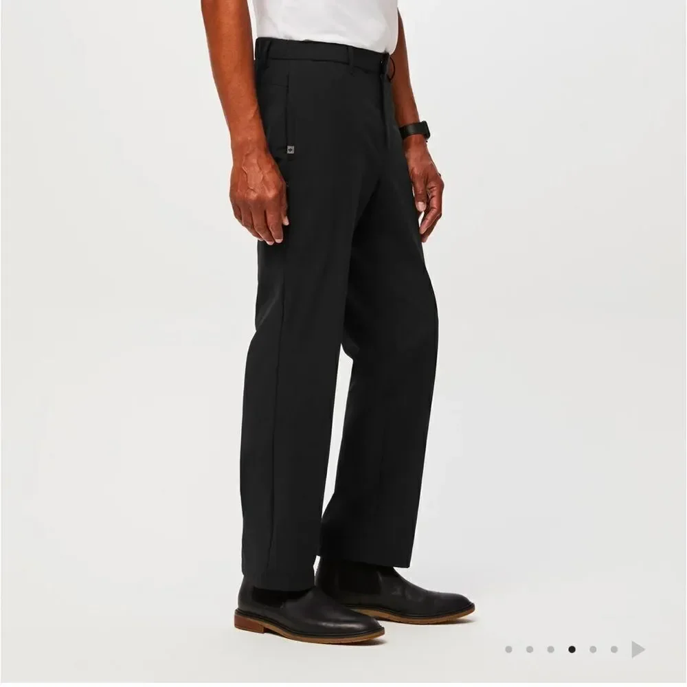 EUC MEN’S XL SHORT FIGSPRO BLACK STRAIGHT LEG TROUSERS